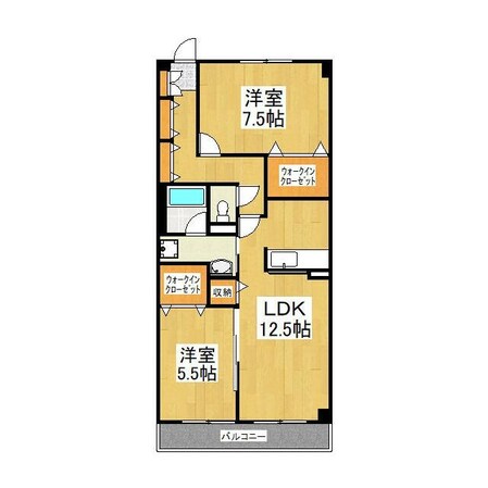エクシール中野島の物件間取画像